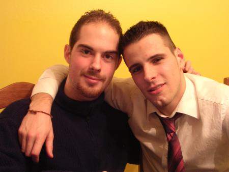 Mon fr�re Micha�l et Fabien un ami