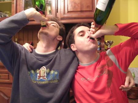 J�r�my un ami et moi au nouvel an