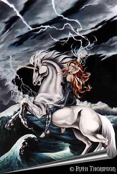 La licorne et une amazone