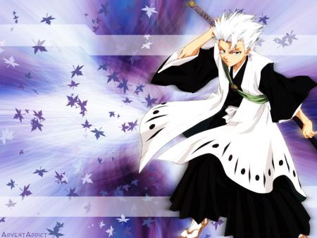 Hitsugaya Toushirou,capitaine de la 10eme division du gotei 13 (mon prefere)