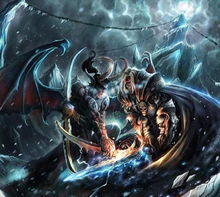 Illidan Stormrage face � Arthas